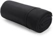 Merkloos Warme Polar Fleece deken - 8x stuks - plaid - zwart - 120 x 150 cm