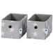 Love It Store It Ladebox 2-delig - Organizer voor de kledingkast van stof - Set met twee kleine dozen - Grijs - 15x30x15 cm
