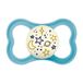 MAM Supreme Night Fopspeen, lichtgevend, siliconen, met fopspeenhoes, 6 maanden, blauw