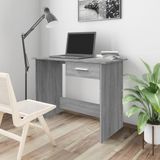 Bureau Sonoma gris avec tiroir pour télétravail
