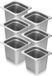 VEVOR 6 X Hotelpannen Gastronormbakken Rvs 1/6 Maat 178x168x160mm
