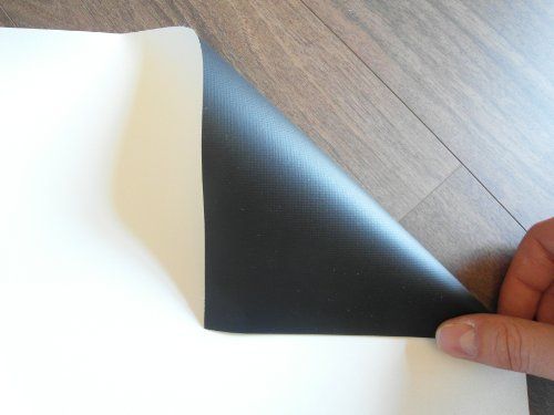 Leinwandbau.info Linnen doek per meter, canvasstof 2,43m x 1,82m; Canvas voor beamer