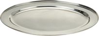 Excellent Houseware plat de service/barbecue - 3x - 35 x 21 cm - inox