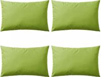vidaXL Buitenkussens 60x40 cm appeltjesgroen 4 stuks