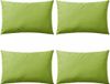 vidaXL Buitenkussens 60x40 cm appeltjesgroen 4 stuks