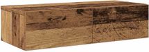 vidaXL Étagère murale avec tiroirs 60x26,5x15 cm bois de sapin bois vieilli couleur bois vieilli