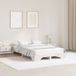 vidaXL Bedframe Wit Massief Grenenhout 135 x 190 cm