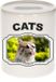 Bellatio Decorations Shoppartners Bv Dieren liefhebber gekke poes spaarpot 9 cm jongens en meisjes - keramiek - Cadeau spaarpotten katten liefhebber