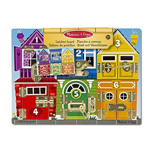 MELISSA & DOUG 13785 bord met sluitingen, meerkleurig