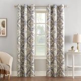 Sun Zero Cooper Geometrische print Thermisch geïsoleerde Room Darkening Grommet Curtain