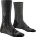 X-SOCKS Sokken Unisex Grijs Gestreept Halfhoog Polyamide 39-41