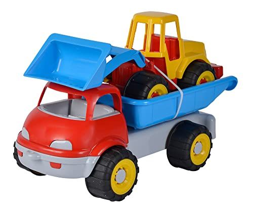 Simba Vrachtwagen Kipper met Graafmachine - Zandspeelgoed - 29/36 cm - 10+ maanden
