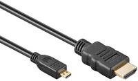 Goobay Micro HDMI - HDMI kabel | HDMI2.1 (8K 60Hz + HDR) | zwart | 3 meter