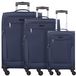 d & n Travel Line 6804 4-wiel kofferset 3st. - Zachte bagage - Combinatieslot - blue