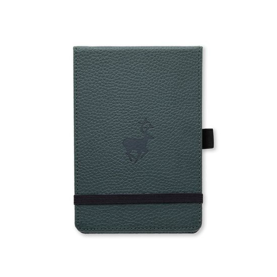 Dingbats Notebooks Dingbats A6 Pocket Wildlife Green Deer Notebook - Dotted