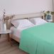 ECOMMERC3 Extra zacht en comfortabel laken, voor bedden van 90 cm breed, aquamarijn, gemaakt in Spanje, ademend, onderhoudsvriendelijk