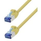 LogiLink CP5107S RJ45 Patchkabel CAT 6a S/FTP 15,00 m Gelb Flammwidrig, Halogenfrei 1 St.