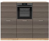 Vicco R-Line Keukenblok – 180 cm zonder werkblad Edel grijs/gouden eik
