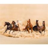 Horses Rideau Imprimé 6 Magnifiques Chevaux Qui Courent 280x245 Cm, 2 Pièces