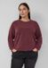 s.Oliver - Dames Relaxed Fit Sweatshirt met Reliëf - Bordeaux - Maat 52