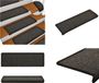 vidaXL Trapmatten 15 stuks 65x21x4 cm antraciet rechthoekige rand