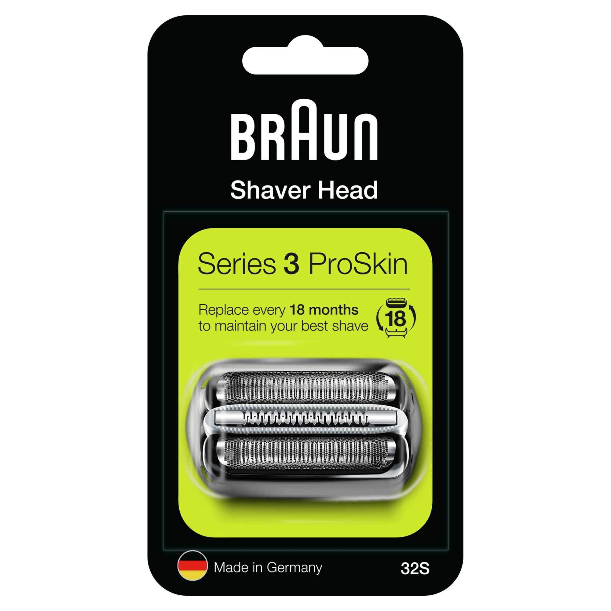 Braun Series 3 32S Scheerapparaat Vervangingskop - Zilver