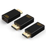 CableCreation Displayport naar HDMI Adapter, 3 stuks 1080P 4K 3D vergulde DP naar HDMI Converter, DisplayPort Male naar HDMI Vrouwelijke Adapter, 1.4V