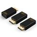 CableCreation Displayport naar HDMI Adapter, 3 stuks 1080P 4K 3D vergulde DP naar HDMI Converter, DisplayPort Male naar HDMI Vrouwelijke Adapter, 1.4V