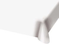 Folat Tafelkleed - 4 stuks - Wit - 130 x 180 cm - Kunststof