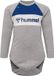 Hummel Kinderbody met lange mouwen Hmlmurphy Grey Melange Gestreept
