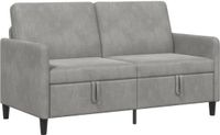 vidaXL Sofa met Opbergruimte Lichtgrijs 152 x 78 x 87 cm Polyester