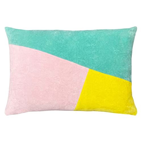 furn. Morella - Sierkussen - Polyester - Katoen - Munt/Roze/Citroen