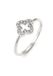 Elli - Ring - Ring met Stenen Dames Klaverblad Glazen Kristallen Xilion Cut Wit 925 Sterling Zilver