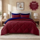 Sleep Comfy - Reverse Dekbed - 240x220 cm - Bordeaux & Navy