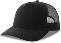 Atlantis Headwear Rapper Canvas Cap Recycled AT426 - Black/Black - One size