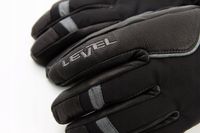 Level Skihandschoenen Heren Zwart Leer Maat S
