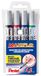 Pentel MWL5S Maxiflo Whiteboard-marker, 4,0 mm, 4 stuks, zwart/rood/blauw/groen