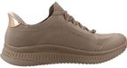 Skechers Dames BOBS Squad 4 Dire Step Slip Ins Sneakers Dark Taupe