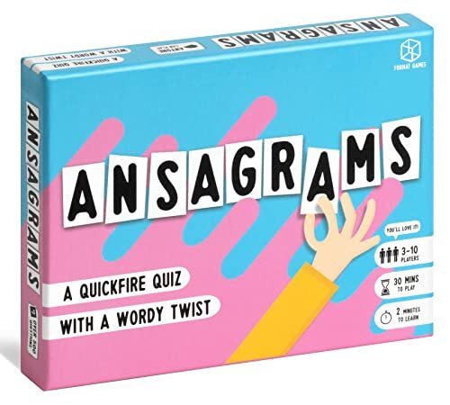 Format Games Format Games Ansagrammen | Kaartspel van TV & Radio Personality Matt Edmondson | Een Quick-Fire Quiz met een Wordy Twist | 3 Spelers + | Gemiddelde speeltijd 30-60 minuten