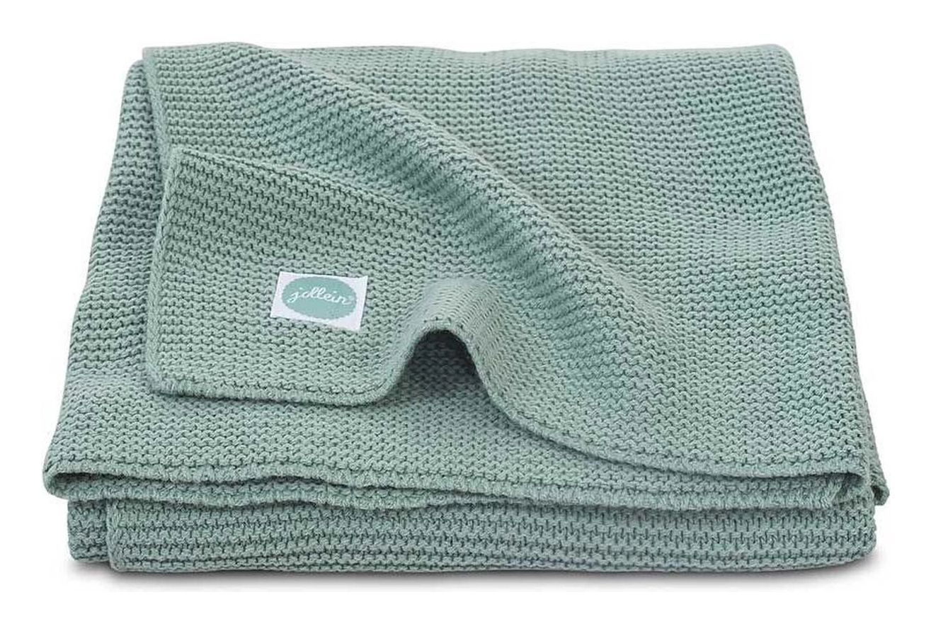 Jollein Basic Knit Wiegdeken - 75x100cm - Forest Green
