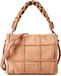 COCCINELLE Leren handtas schoudertas Boheme Check Embroidery Handbag Robin / Robin abrikoos
