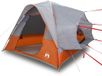 vidaXL Autotent 4-persoons waterdicht grijs en oranje