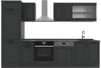 Vicco R-Line Complete keukeneenheid – 300 cm, WB Antraciet Antraciet landhuis/antraciet