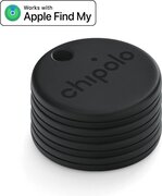 Chipolo One Spot - Apple Tag Airtag Sleutelhanger - Keyfinder Sleutelvinder - Apple Find My Network - 4-Pack - Zwart