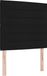 vidaXL - LED Boxspring Bed met Hoofdeinde - Zwart - 120 x 200 cm - Stof