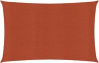 vidaXL Zonnezeil 160 g/m² 2x4 m HDPE Terracotta