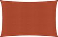 vidaXL Zonnezeil 160 g/m² 2x4 m HDPE Terracotta