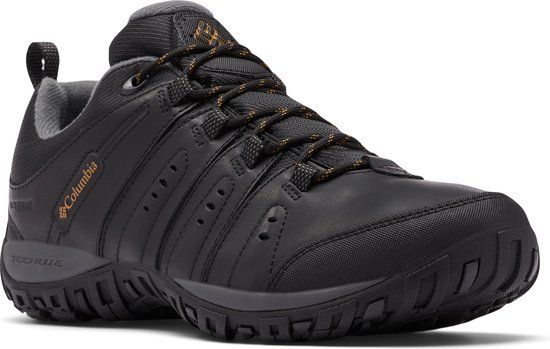 Columbia WOODBURN II WATERPROOF Heren Wandelschoenen - Black, Caramel - Maat 46