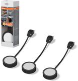OSRAM Onderbouwspot Rond 65mm 3 x 3W, 830 Warm Wit, Zwart Aluminium IP20
