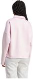 Adidas Essentials Linear Fleece Polo Sweatshirt Rose XS Femme